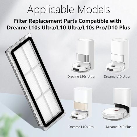 4er-pack Hepa-filter Für Xiaomi L10s Ultra/l10 Ultra/l10s Pro/d10 Plus Saugroboter, Waschbar Und Wiederverwendbar