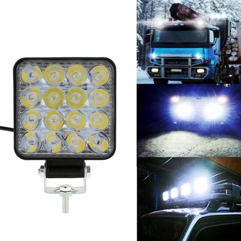 4 Stück 48-w-led-arbeitsscheinwerfer, 12 V Wasserdicht Ip67 Led-autoscheinwerfer, Led-arbeitsscheinwerfer Für Autos, Lkws, Traktoren, Suvs Und Boote (4 Stück)
