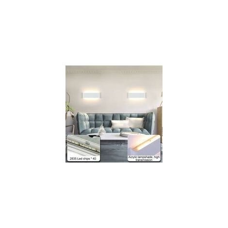 Wandleuchte Für Den Innenbereich, Warmweiß, Ip44-schutzart, Geeignet Für Schlafzimmer, Wohnzimmer, Treppenhaus, Flur, Badezimmer, Hotel (30 Cm, 12 W Warmweiß)