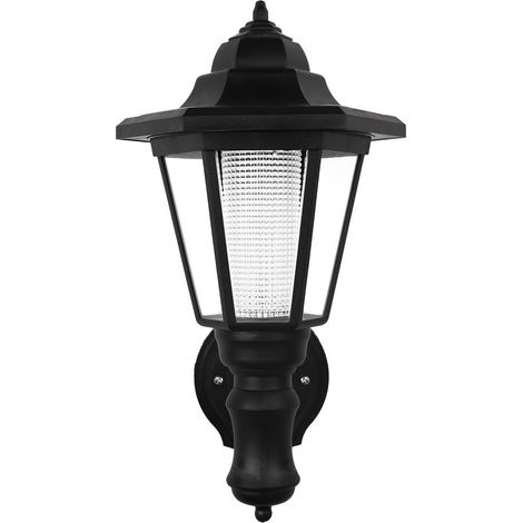 Solarbetriebene Led-wandleuchte Für Den Außenbereich, Sicherheitswandleuchte Für Gartenzäune, Sechseckige Lampe (kaltweiß)