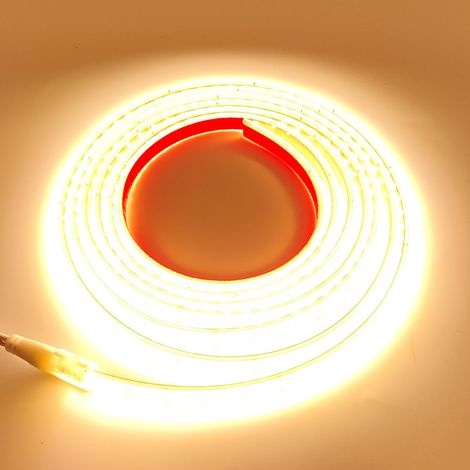 24v Warmweißer 3000k Led-streifen, 5 M 8 Mm Wasserdicht Ip67, Zweireihig, 2835 Smd-leds, Für Die Küche