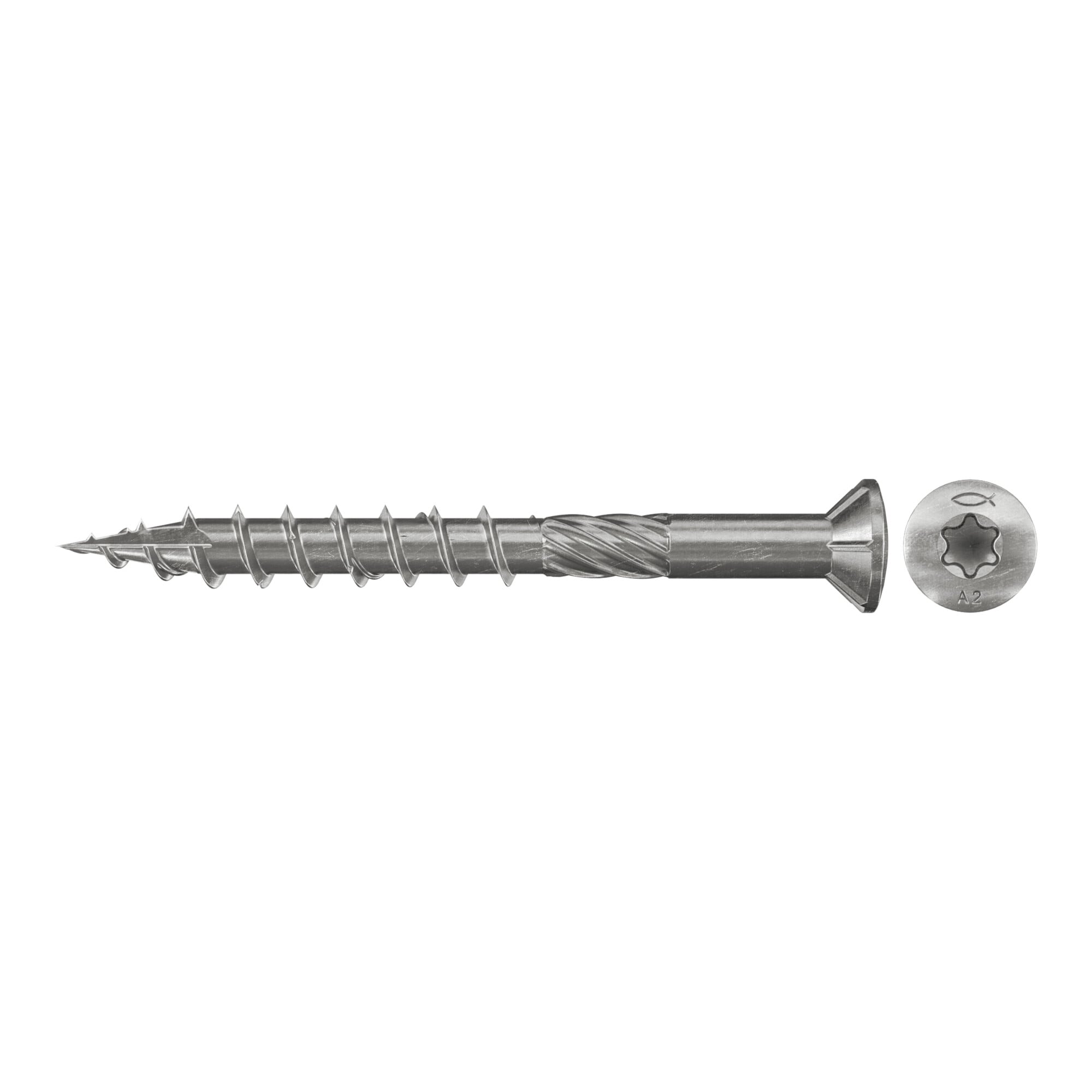 Fischer Terrasenschraube Fts-rtp 5,0 X 60 Bt 450, Linsensenkopf, Tx-antrieb, Im Eimer