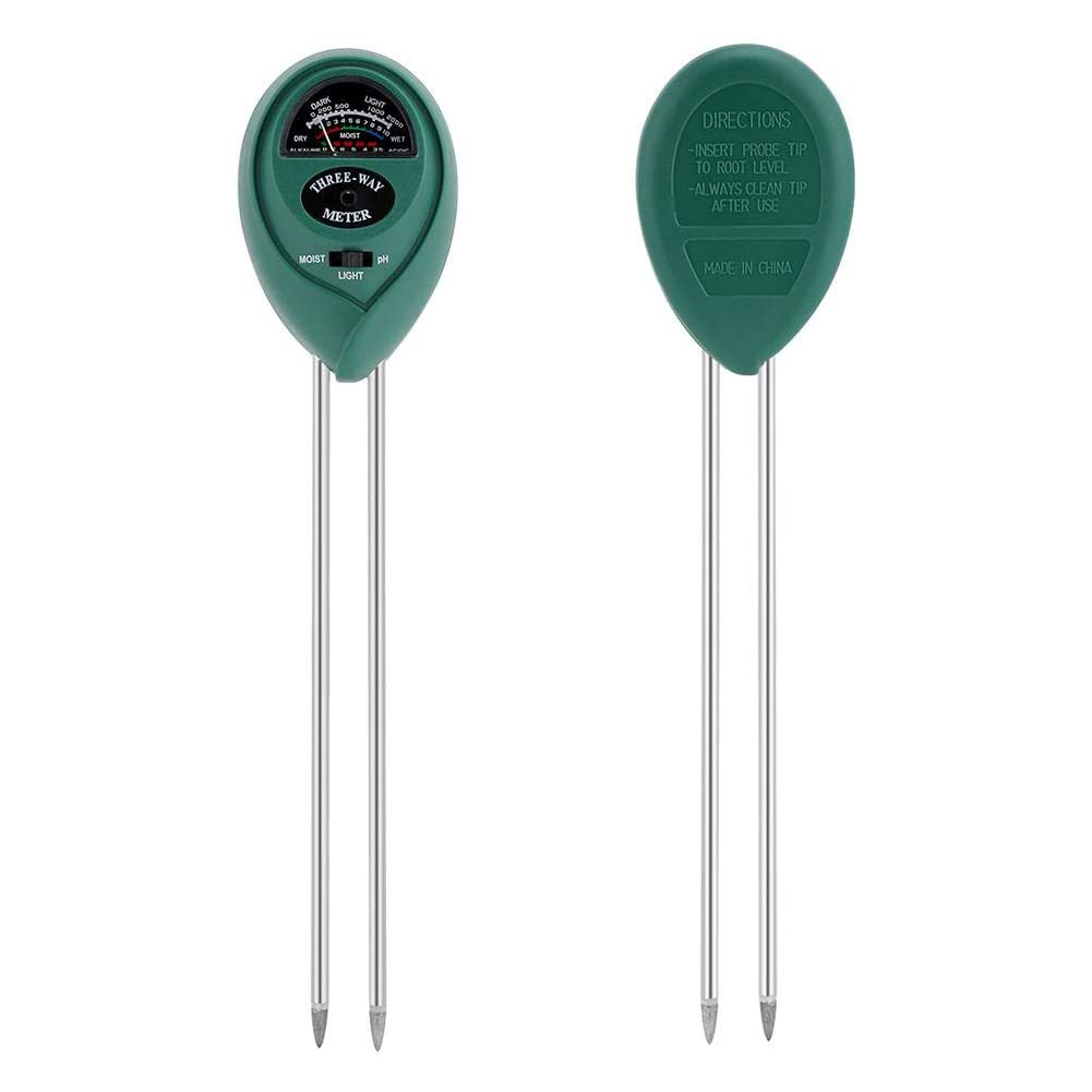 3-in-1-bodentest-set Für Pflanzen Und Blumen: Ph-wert, Feuchtigkeit Und Licht. Ideal Für Den Garten.