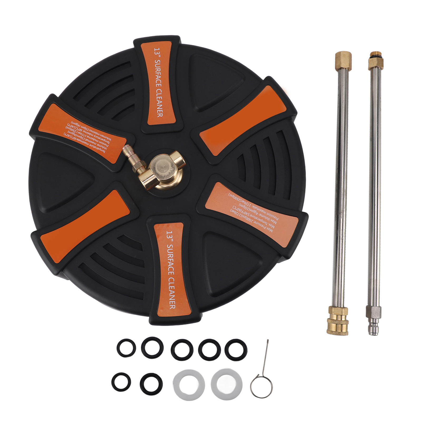 15-zoll-hochdruck-flächenreiniger, 3600 Psi Arbeitsdruck, 1/4-zoll-schnellanschluss Mit 2 Verlängerungen.