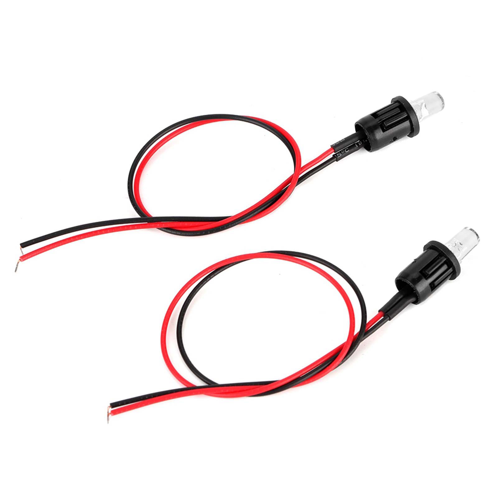 1 Paar 12v Dc Led-armaturenbrettleuchten Für Autoalarmanlagen (wechselstromzündung).