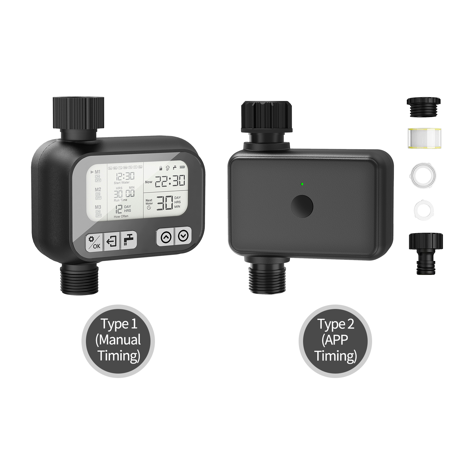 Intelligenter Bewässerungstimer Mit Fernsteuerung Per Mobiltelefon, Kabellos, Elektronisch, Programmierbar Und Wasserdicht Für Garten Und Blumenbeet.