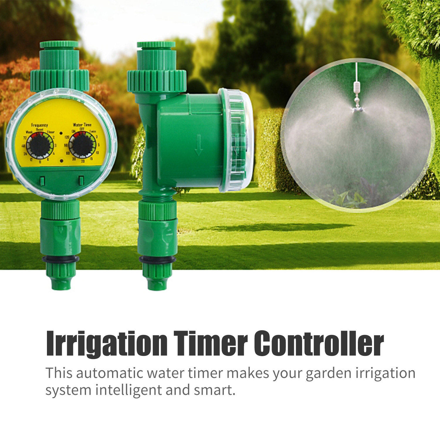 Programmierbarer Elektronischer Bewässerungscomputer Für Den Garten, Wasserdicht, Kompatibel Mit Wasserhahn Und Gartenschlauch, Für Blumenbeete Im Freien.