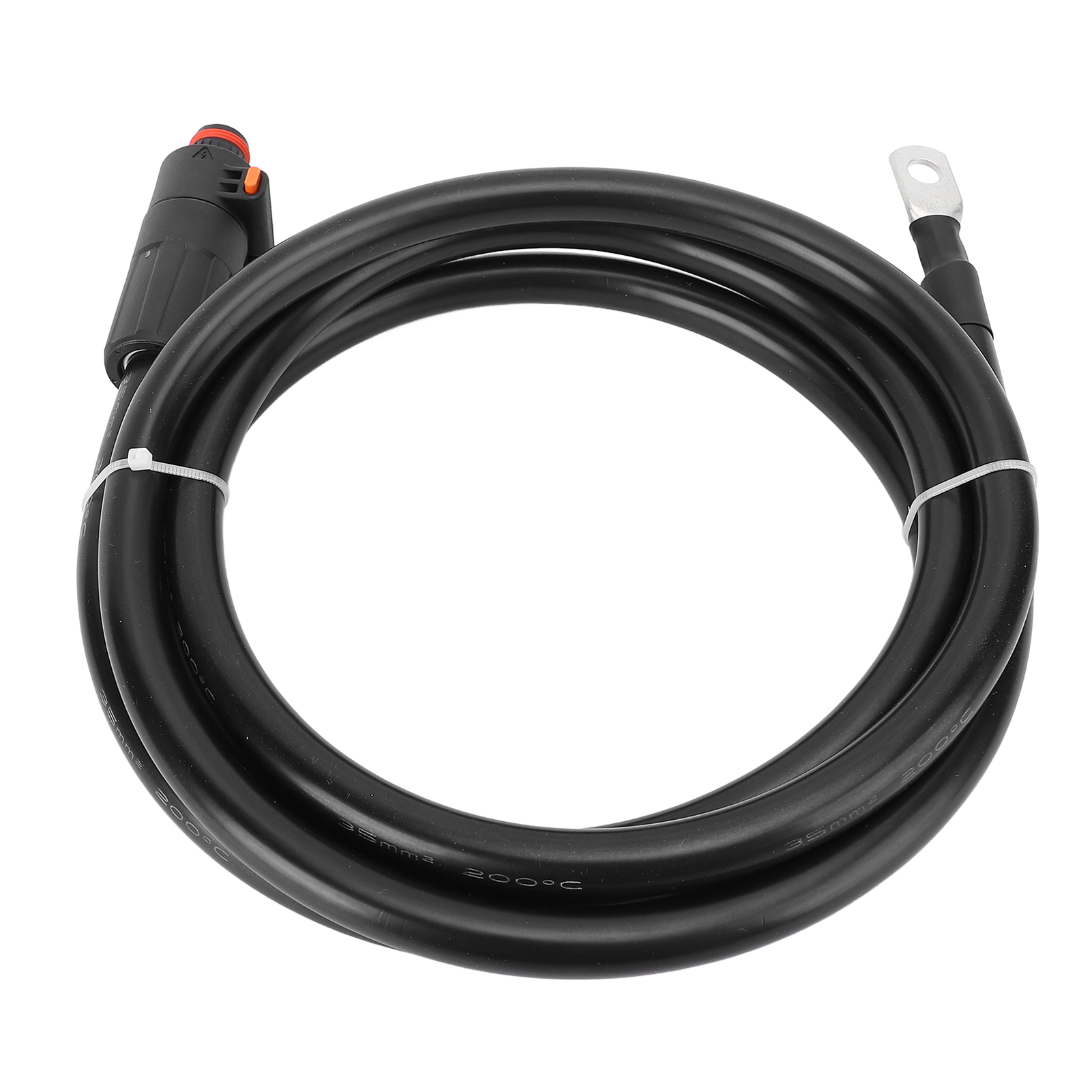 4 Awg Stromkabel Mit Externem Minuspol Für Batteriekasten, Geradem Stecker Und Sc25-8-anschluss, Für Auto, Boot, Motorrad, Traktor, 2 M / 6,6 Ft