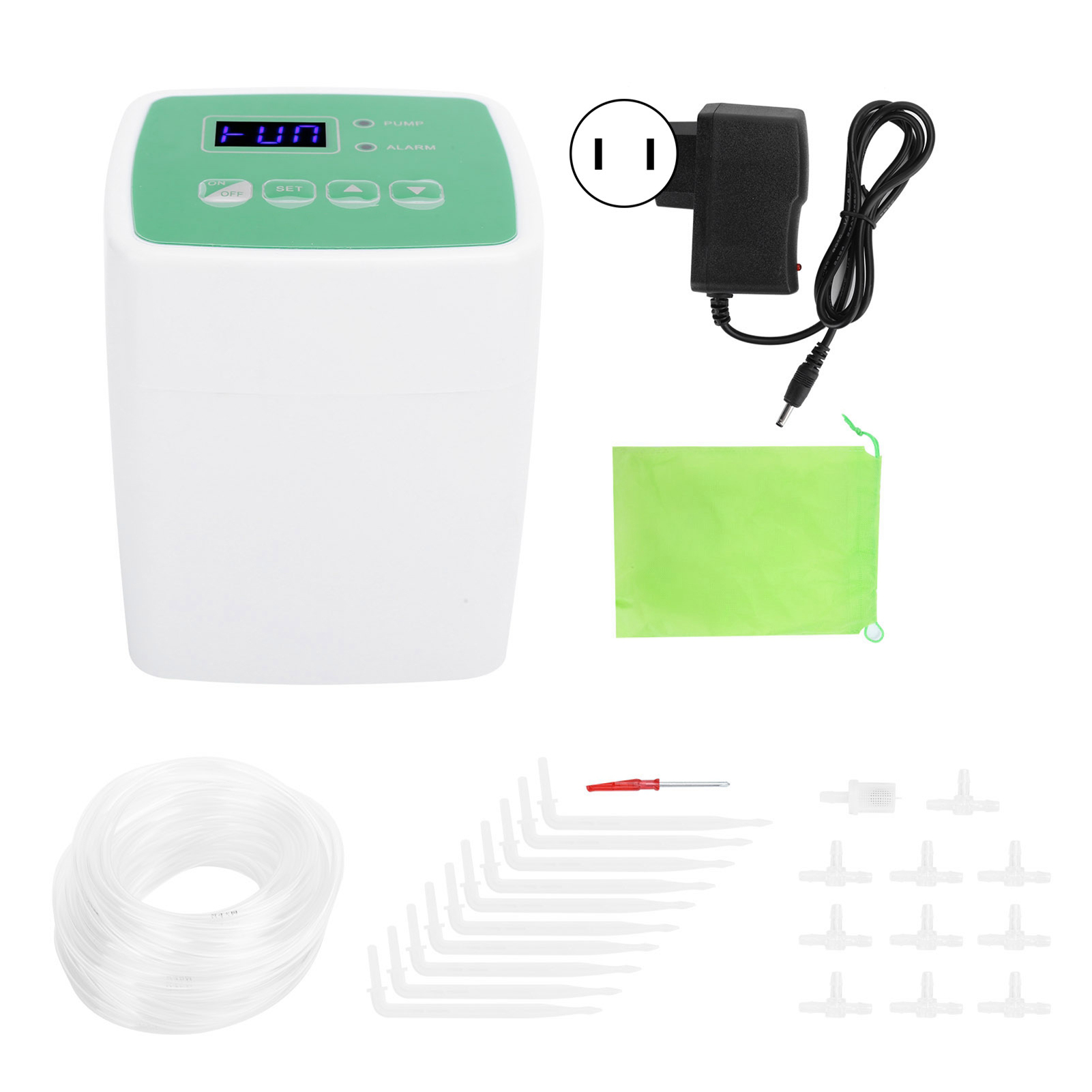 Programmierbares Automatisches Bewässerungssystem, Intelligenter Bewässerungscontroller, Gartenzubehör, Einzelpumpe Mit 10 Tropfern, 110-240 V, 50/60 Hz (usa).
