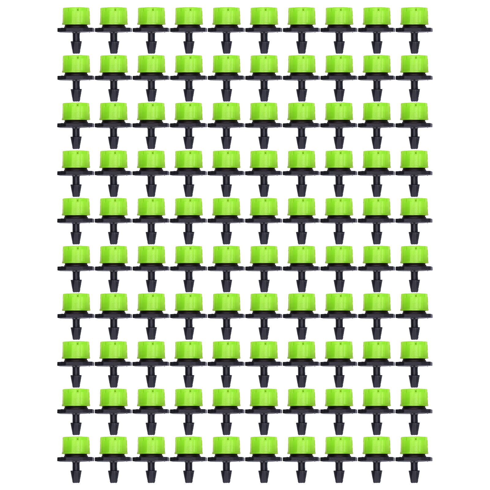 Packung Mit 100 Verstellbaren 8-loch-tropfern Für Die Tropfbewässerung, Ideal Für Garten, Gewächshaus Und Hof.