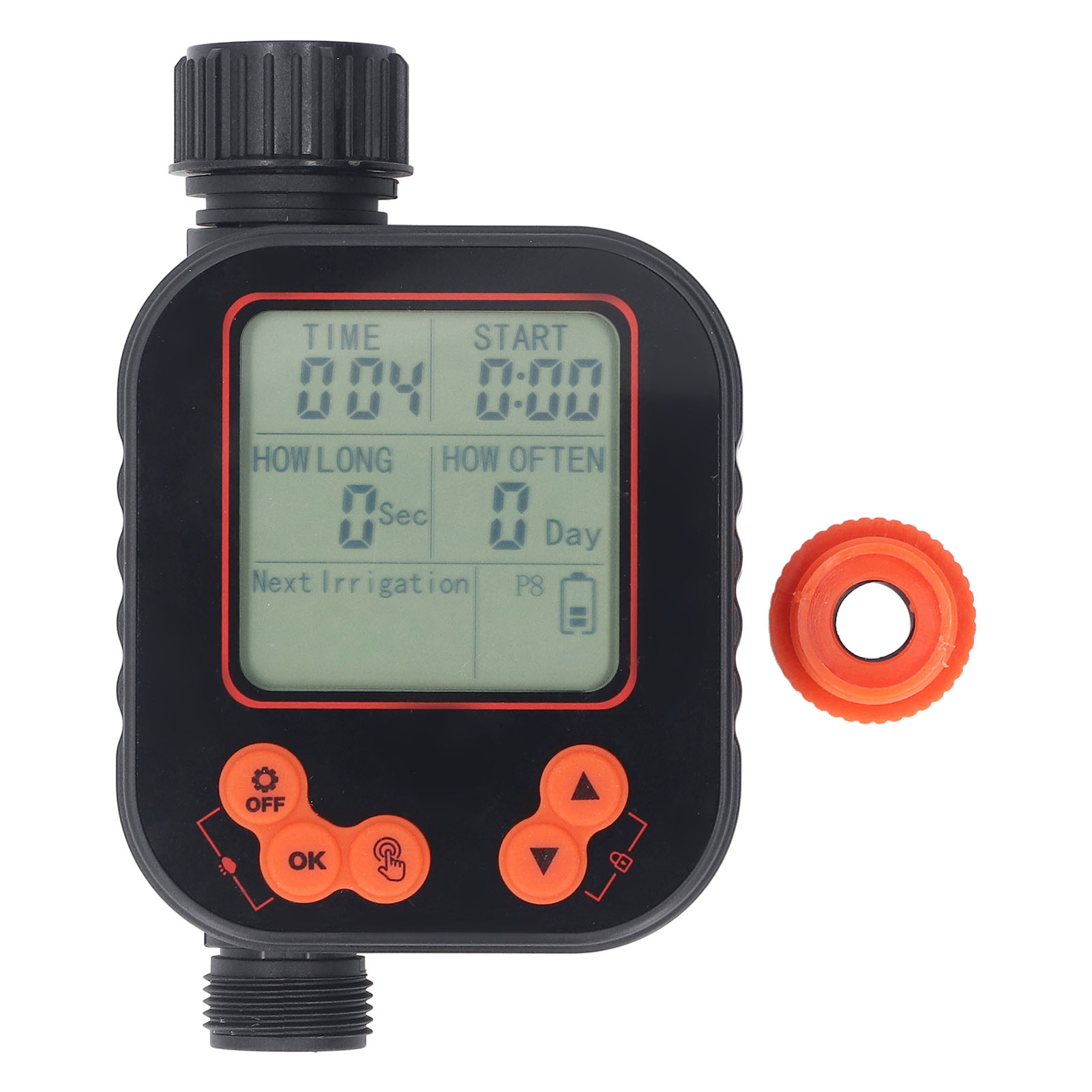 Programmierbarer Automatischer Bewässerungstimer Mit Lcd-bildschirm Und Regensensor, G3/4 Innengewinde, Für Wasserhahn.