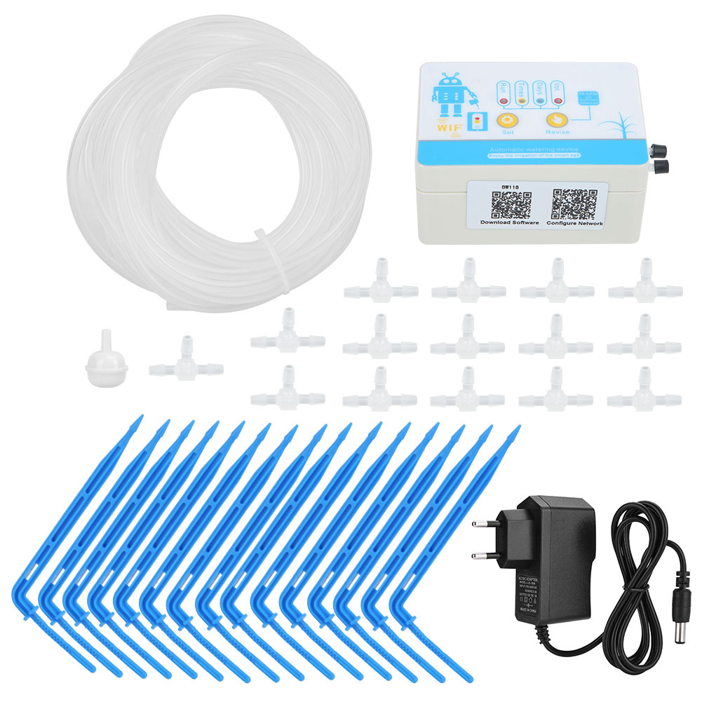 Automatischer Tropfbewässerungstimer Für Den Garten Mit Wlan-fernbedienung Und 110-240v Eu-stecker