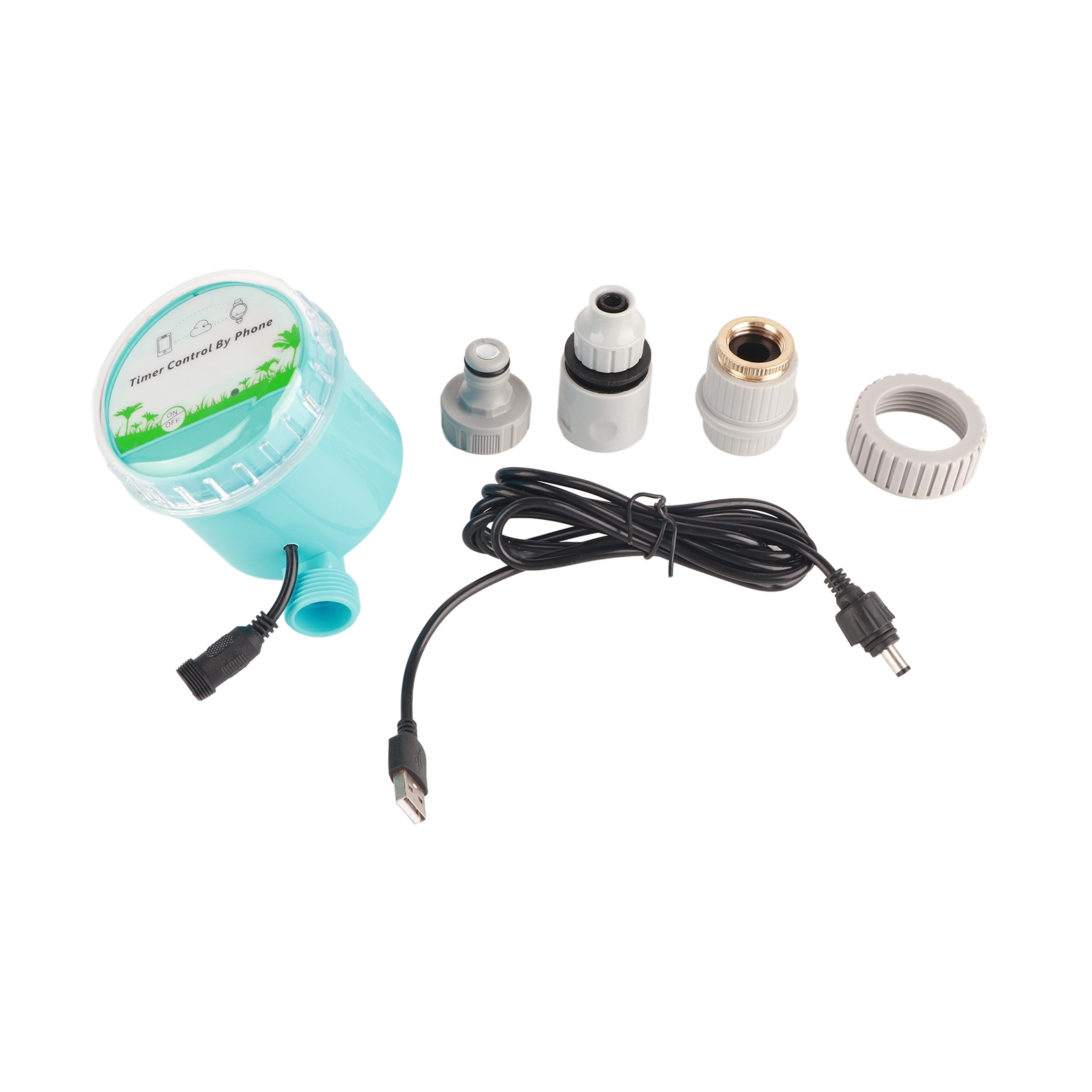 Intelligenter 2-in-1-usb-bewässerungstimer Mit Fernbedienung, Wlan Und Bluetooth