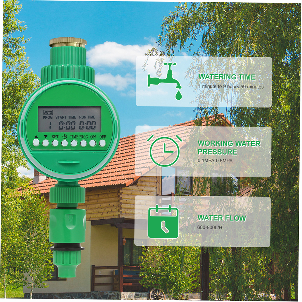 Programmierbarer Bewässerungstimer Für 3/4"- Und 1/2"-gartenschläuche, Kabellos, Batteriebetrieben.