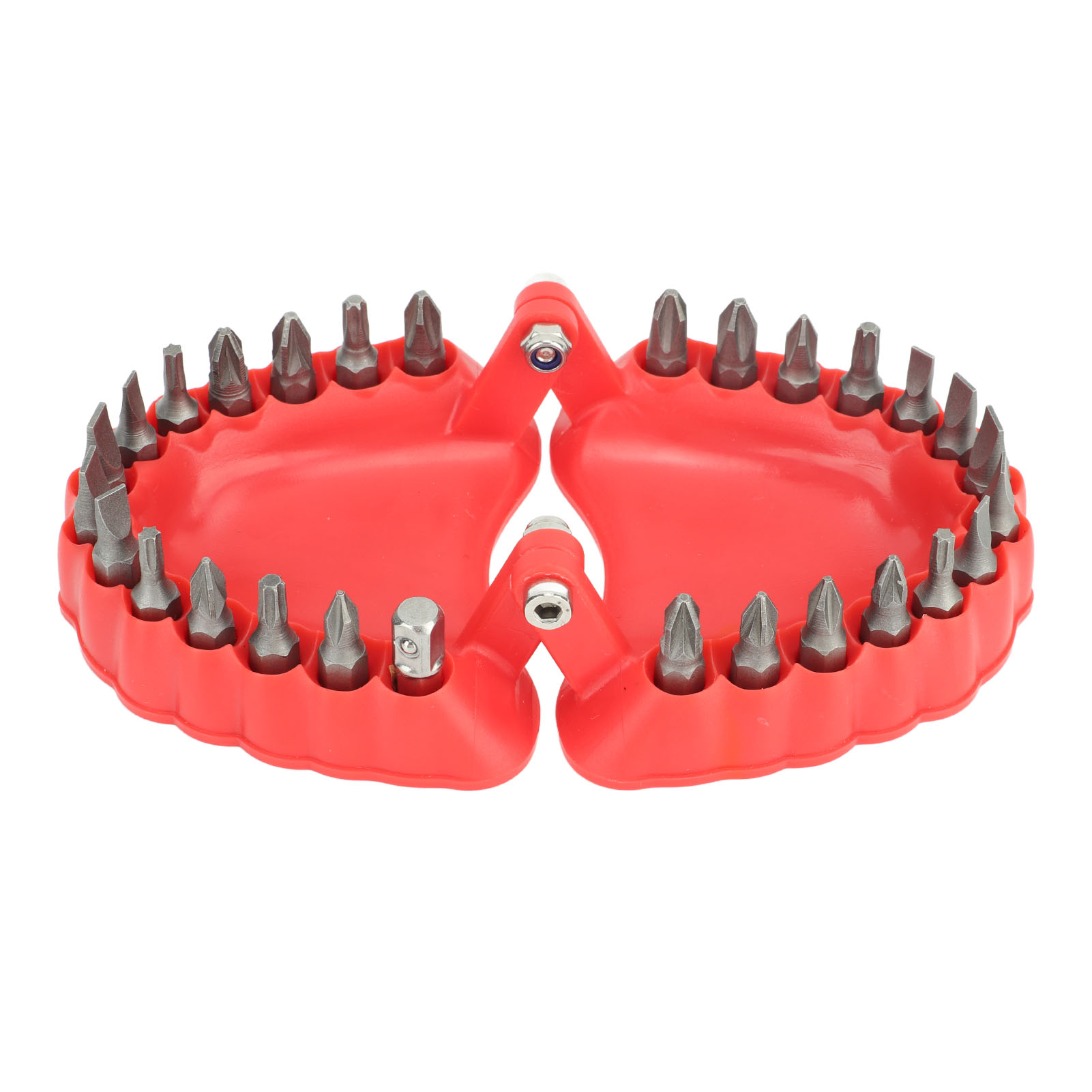 Halterung Für Prothesen-bits, Organizer Für Prothesen-schraubendreher, 3d-modellierung, Schreibtischdekoration, 28 Löcher, Rot Mit Bits