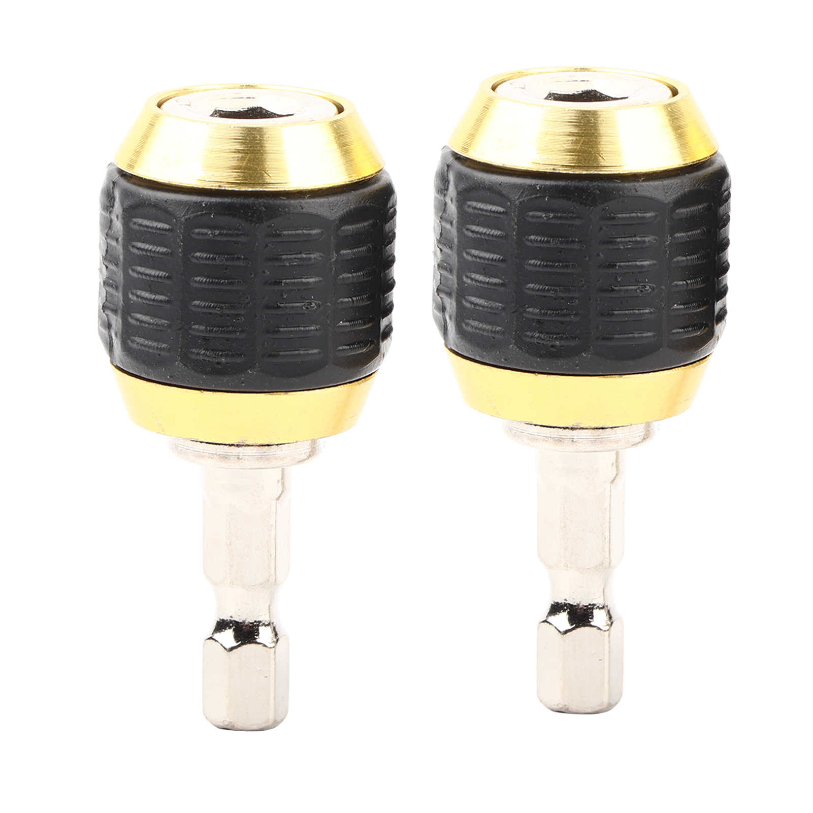 Adapter Für Sechskant-schlagschrauber (2 Stück) Mit 60-mm-bohrfutter Und 1/4"-sechskantschaft-bohrer.