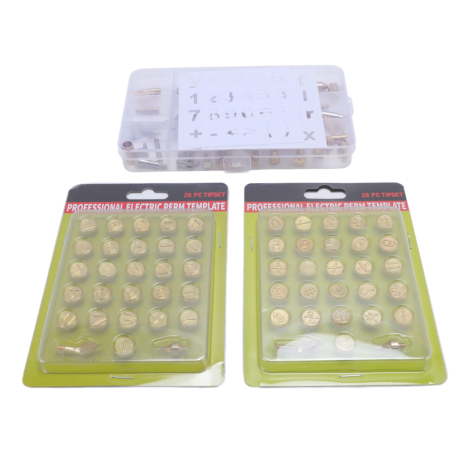 Set Mit 110 Messing-pyrographiespitzen, Alphabet- Und Zahlenschablonen, Gravur- Und Prägewerkzeug Für Erwachsene Und Anfänger.