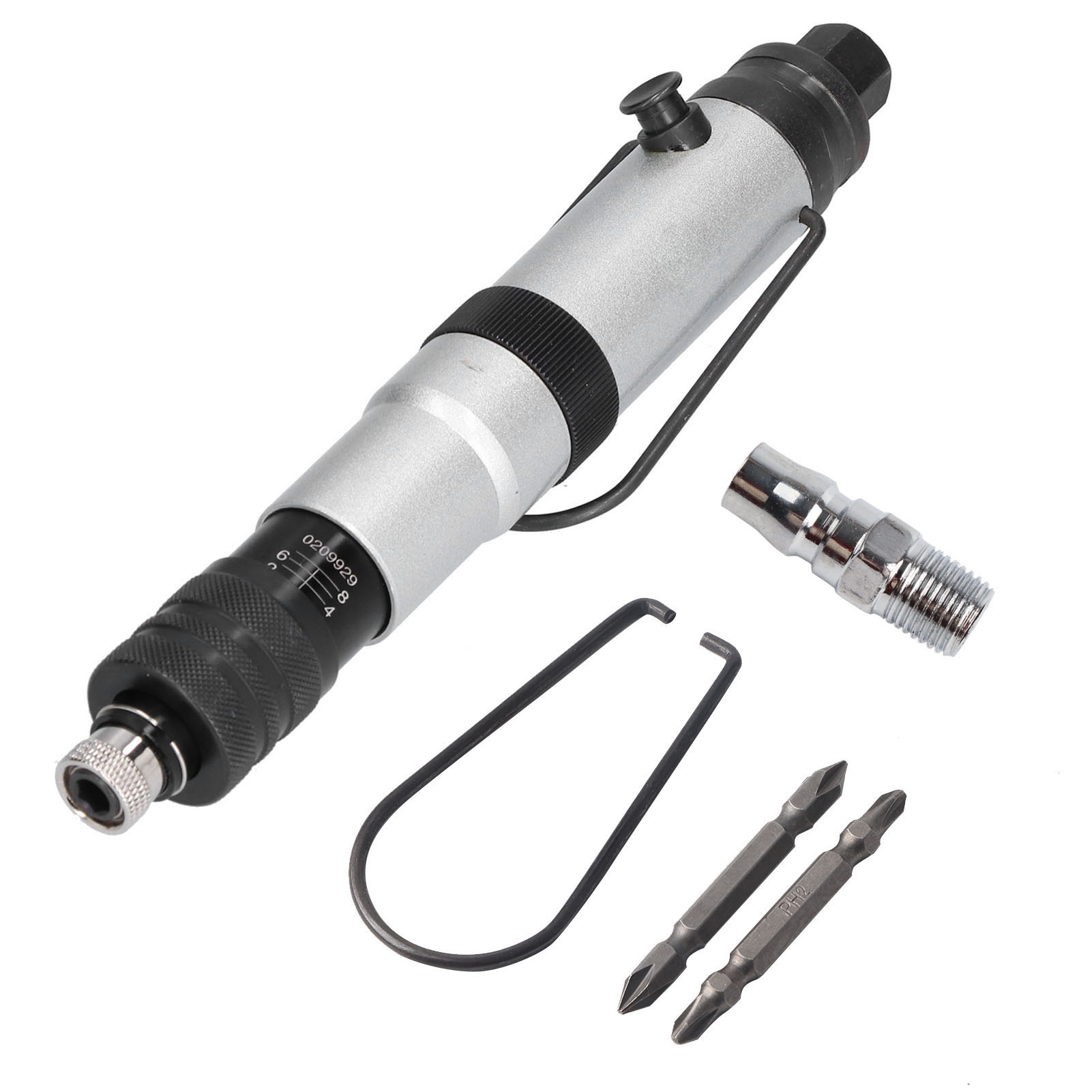 1/4"-druckluftschrauber Mit Kupplung, Einstellbarem Anpressdruck Und Drehmomentregelung.