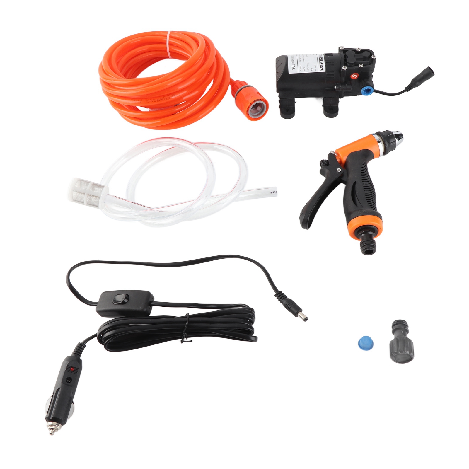 12v 72w Hochdruckreiniger, G1/2 Außengewinde, Leistungsstarke Tragbare Reinigungsmaschine Für Autos, Garten Und Fahrzeuge.