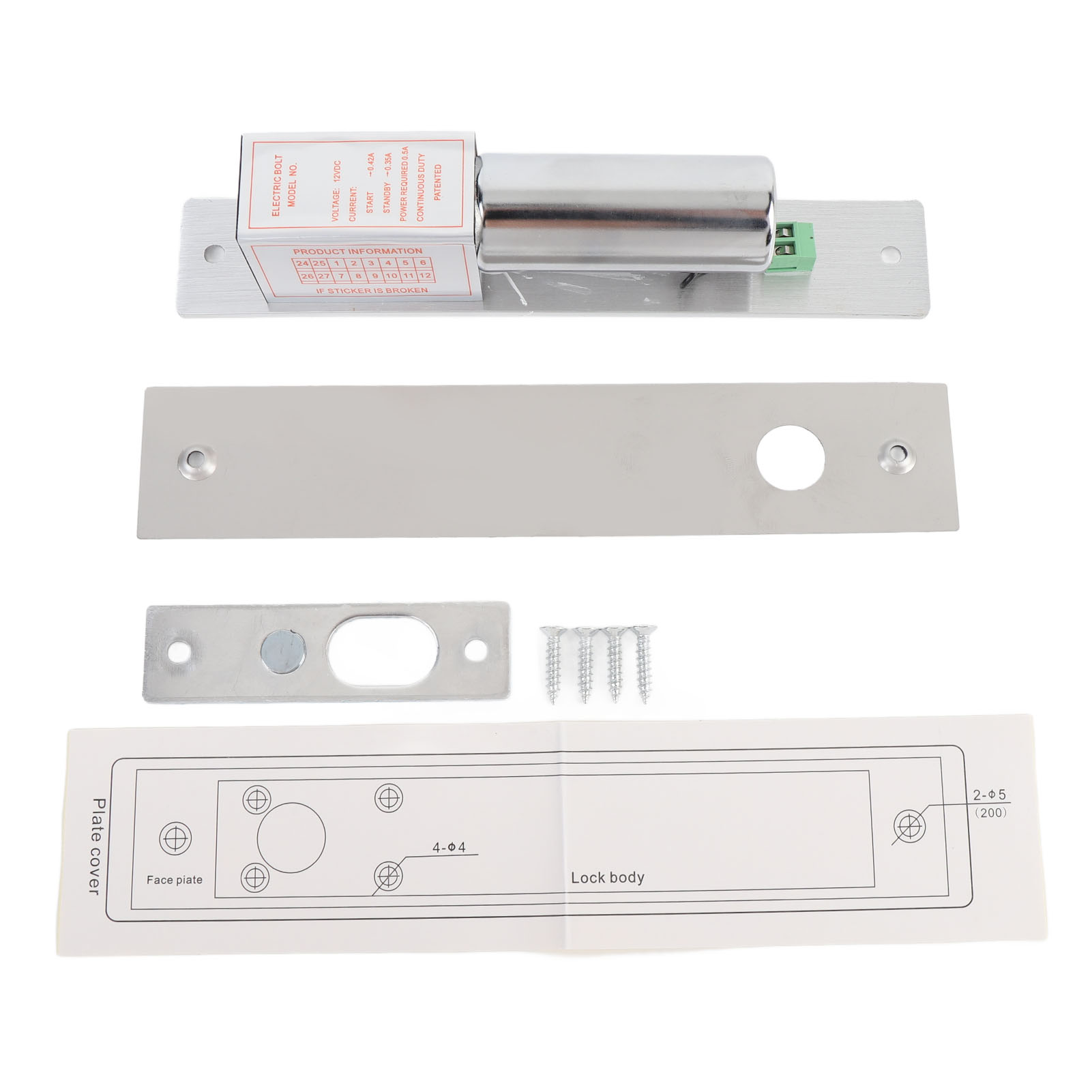 Elektrisches 12-v-riegelschloss Aus Aluminium Und Edelstahl Mit Automatischer Magnetischer Induktionsverriegelung Für Türzugangskontrollsysteme