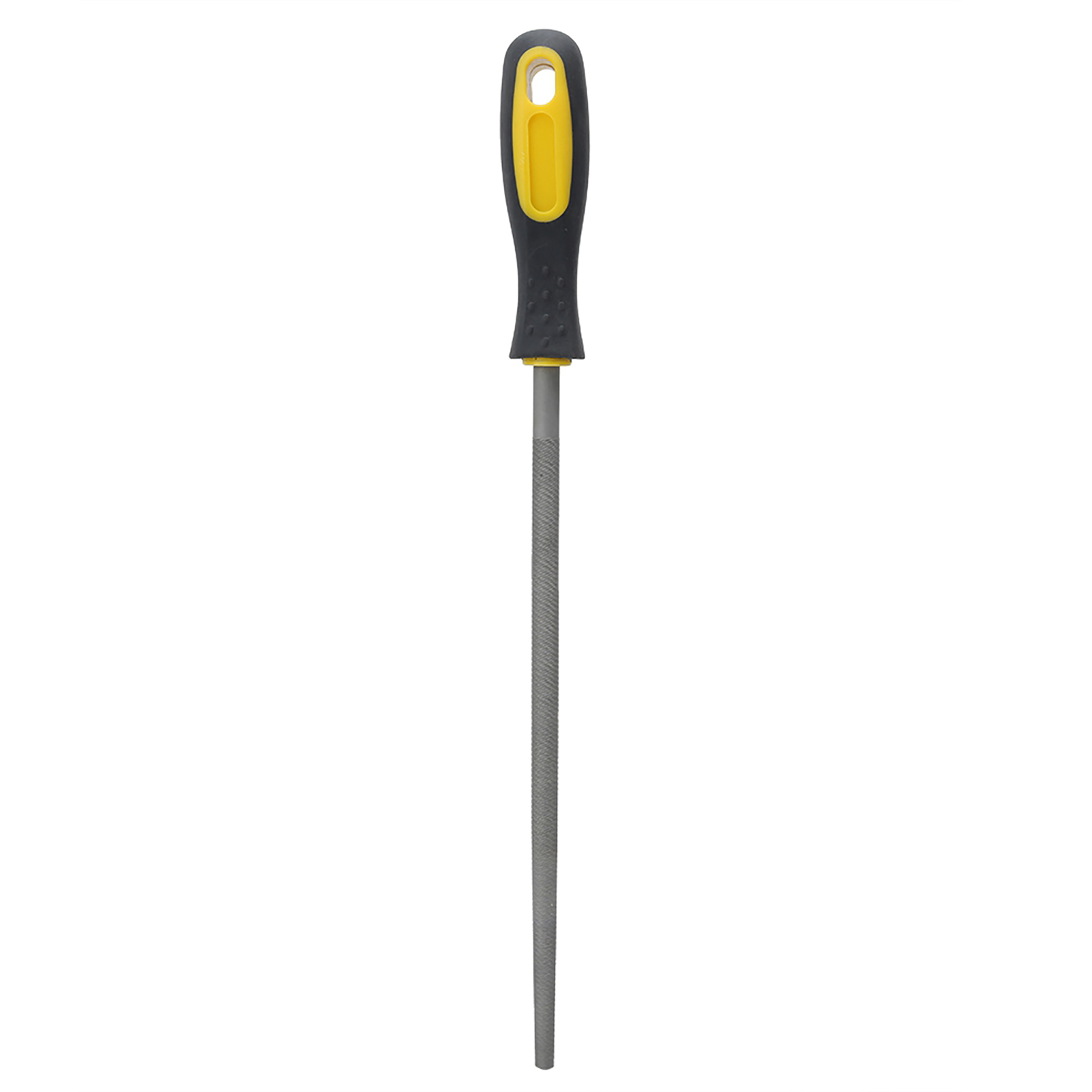 Runde Stahlfeile (25 Cm) Mit Griff, Zum Schärfen Und Formen Von Metall- Und Lederprojekten. Mittlere Zahnung.
