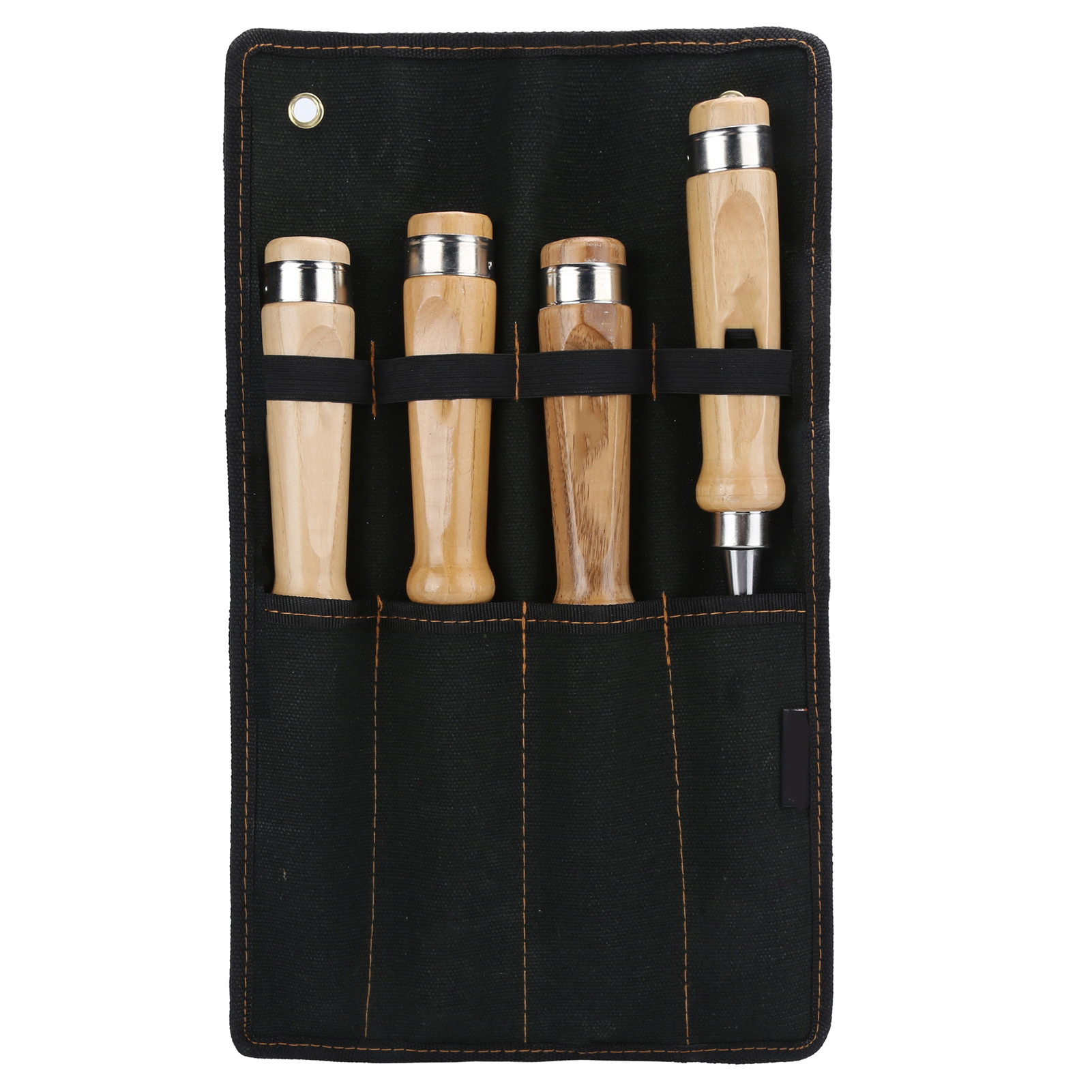Set Aus 4 Flachmeißeln Für Holz, Handwerkzeug Für Holzbearbeitung Und Heimwerkerprojekte, Aus Chrom-vanadium-stahl.