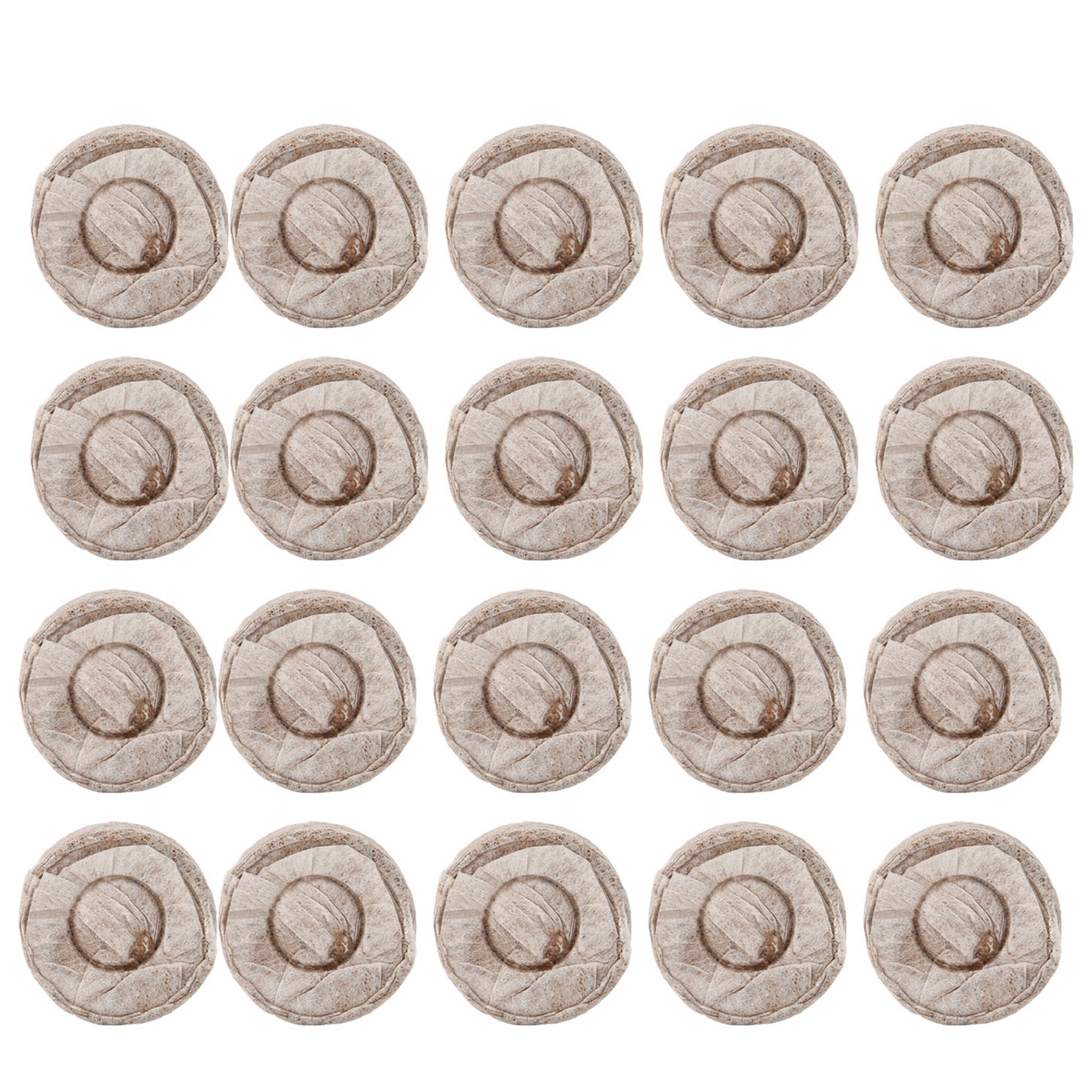 Packung Mit 20 Blöcken 30-mm-blumenerde Für Setzlinge, Blumen Und Gemüsepflanzen. Pflanzzubehör.