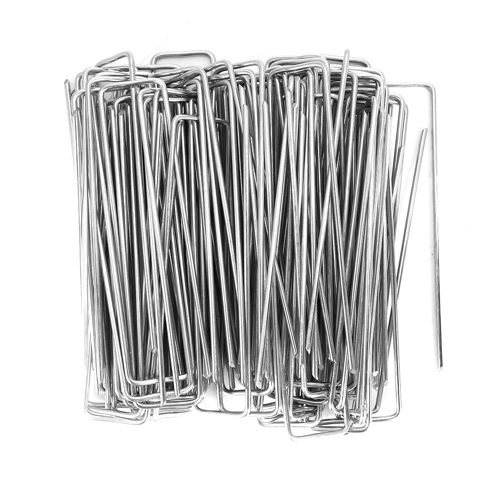 Packung Mit 100 Edelstahl-gartenpfählen Für Unkrautvlies, Befestigungszubehör