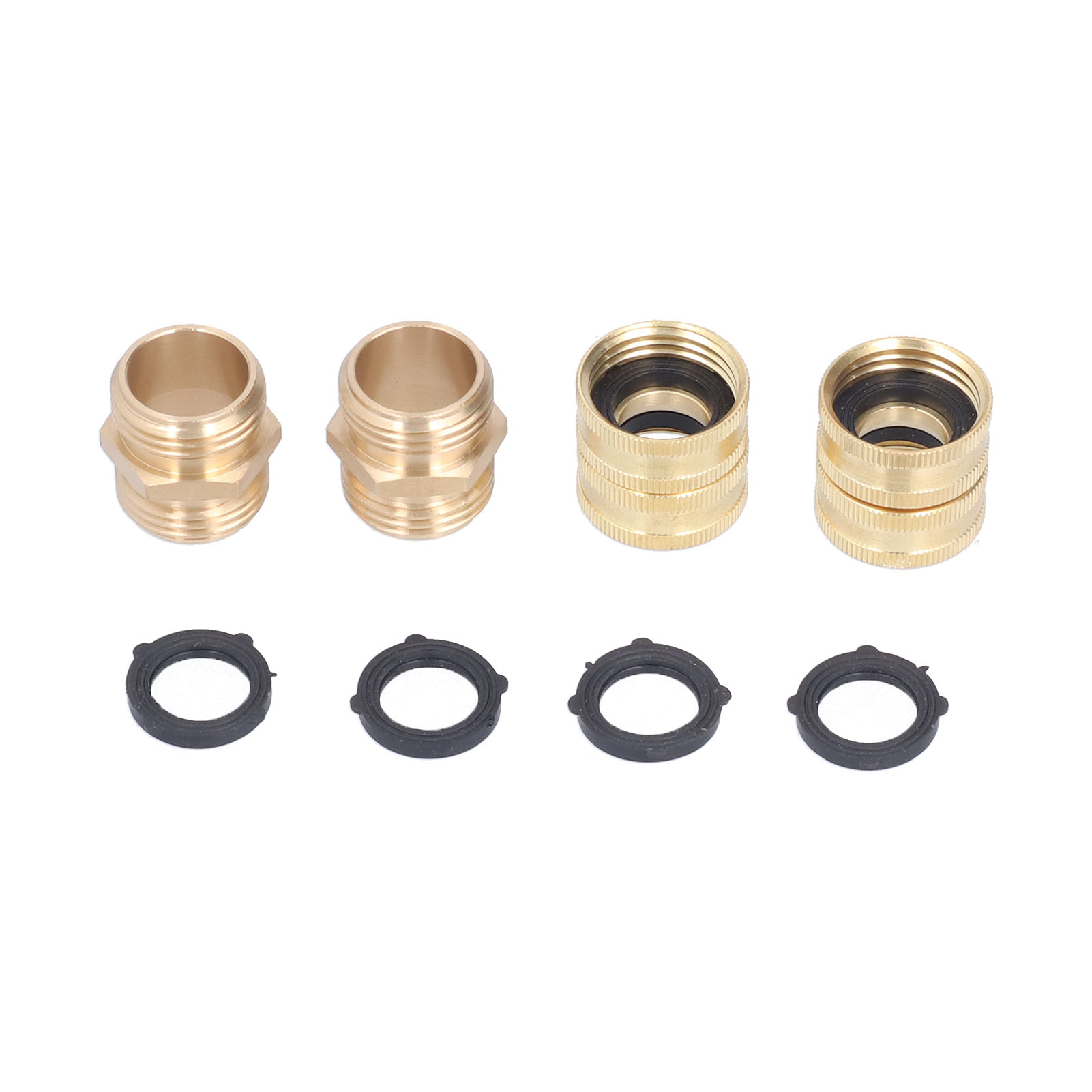 Paar 3/4"-schlauchadapter Aus Messing, 2-wege-adapter, Langlebig Und Praktisch Für Garten Und Waschmaschine