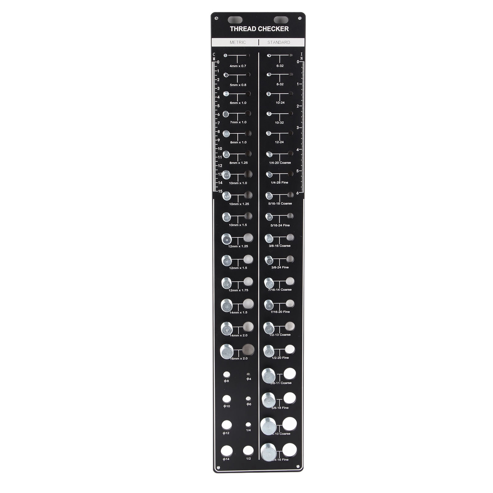 Hochpräzise Prüflehre Für Schrauben Und Muttern Aus Kohlenstoffstahl 10b21 Zur Erkennung Von Festen Schrauben, Schwarz, 51 X 10 Cm