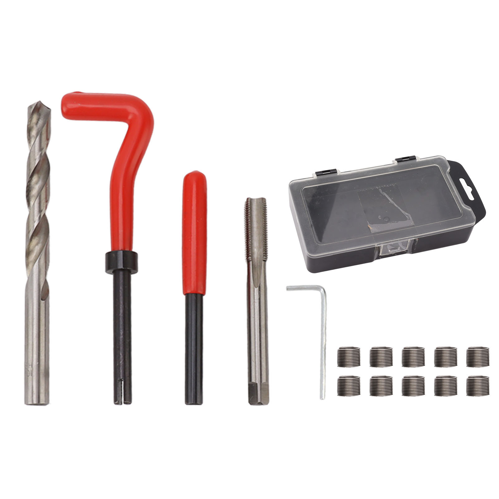 M6x1,0 Gewindereparaturset, Bohrer Aus Kohlenstoffstahl, Spiralbohrer, Kfz-reparaturwerkzeug