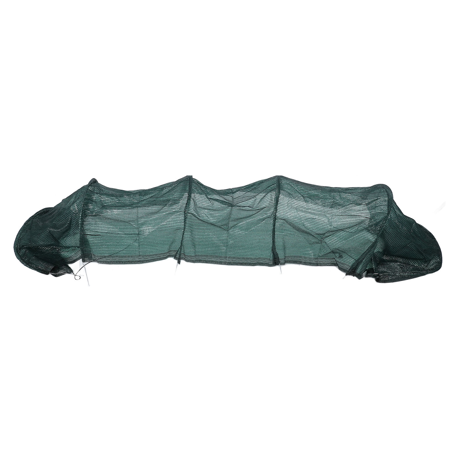 Tragbarer 3-meter-gewächshaustunnel Mit Schnellverschluss, Vielseitiger Schutz Für Den Anbau Von Gemüse, Obst Und Blumen. Schattierungsnetz Aus Schwarzem/grünem Pe-gewebe Und Stahl.