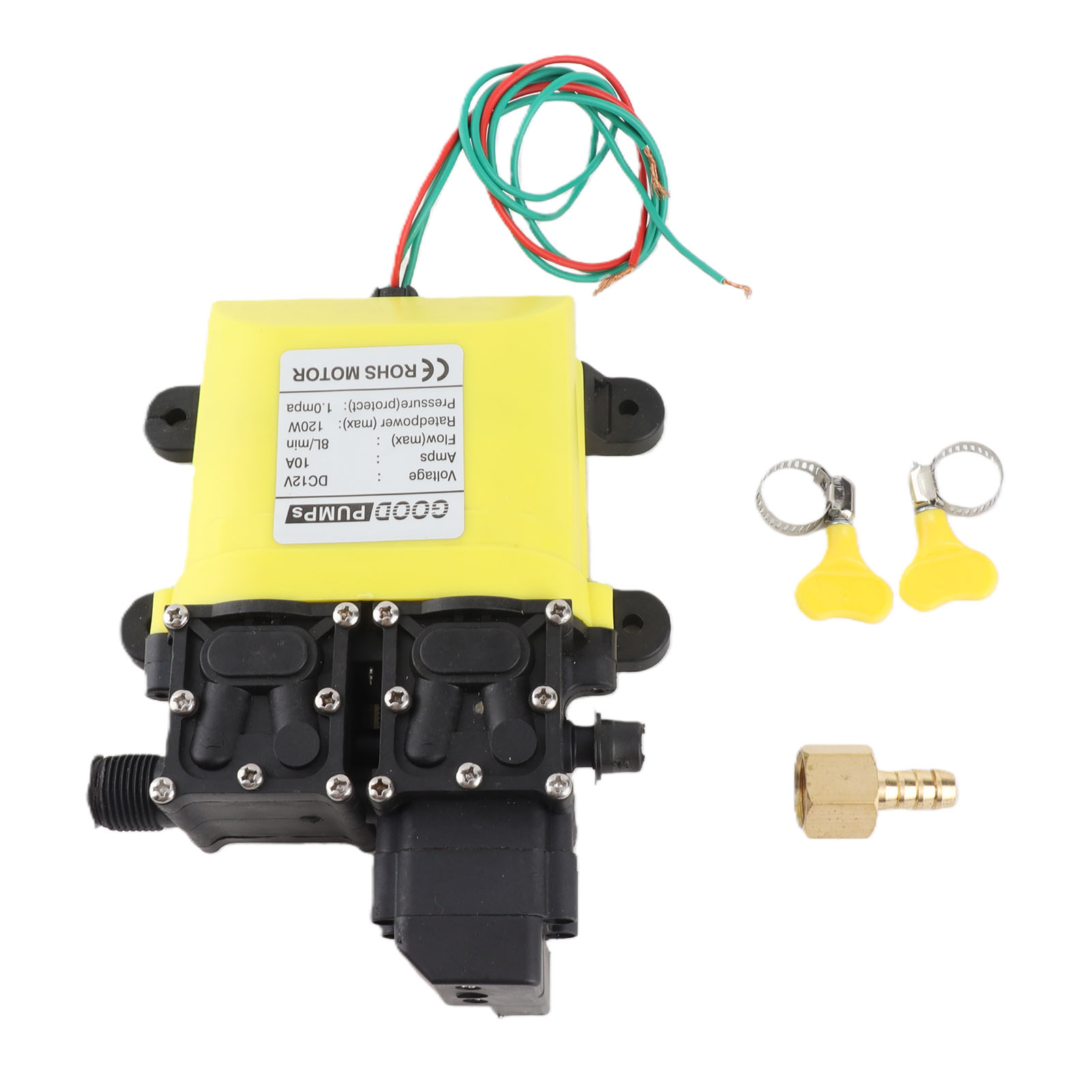 12v 120w 8l Hochdruck-membranpumpe Mit Kupferanschluss - Automatische Wassereinspritzpumpe
