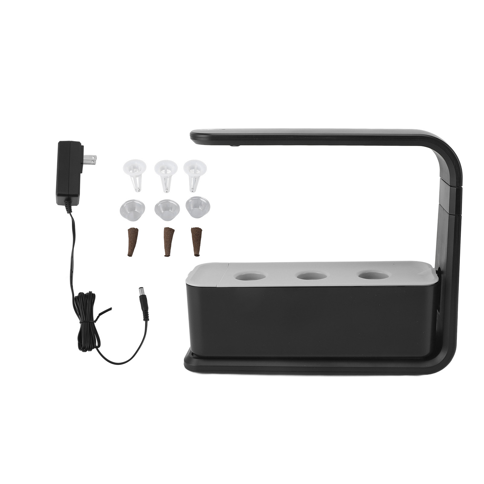 Hydroponisches Pflanzenkeimungsset Für Den Innenbereich Mit Vollspektrum-pflanzenlampe Und Hydroponik-pflanzgefäß Für Zuhause Und Küche (us-stecker 100-240v).