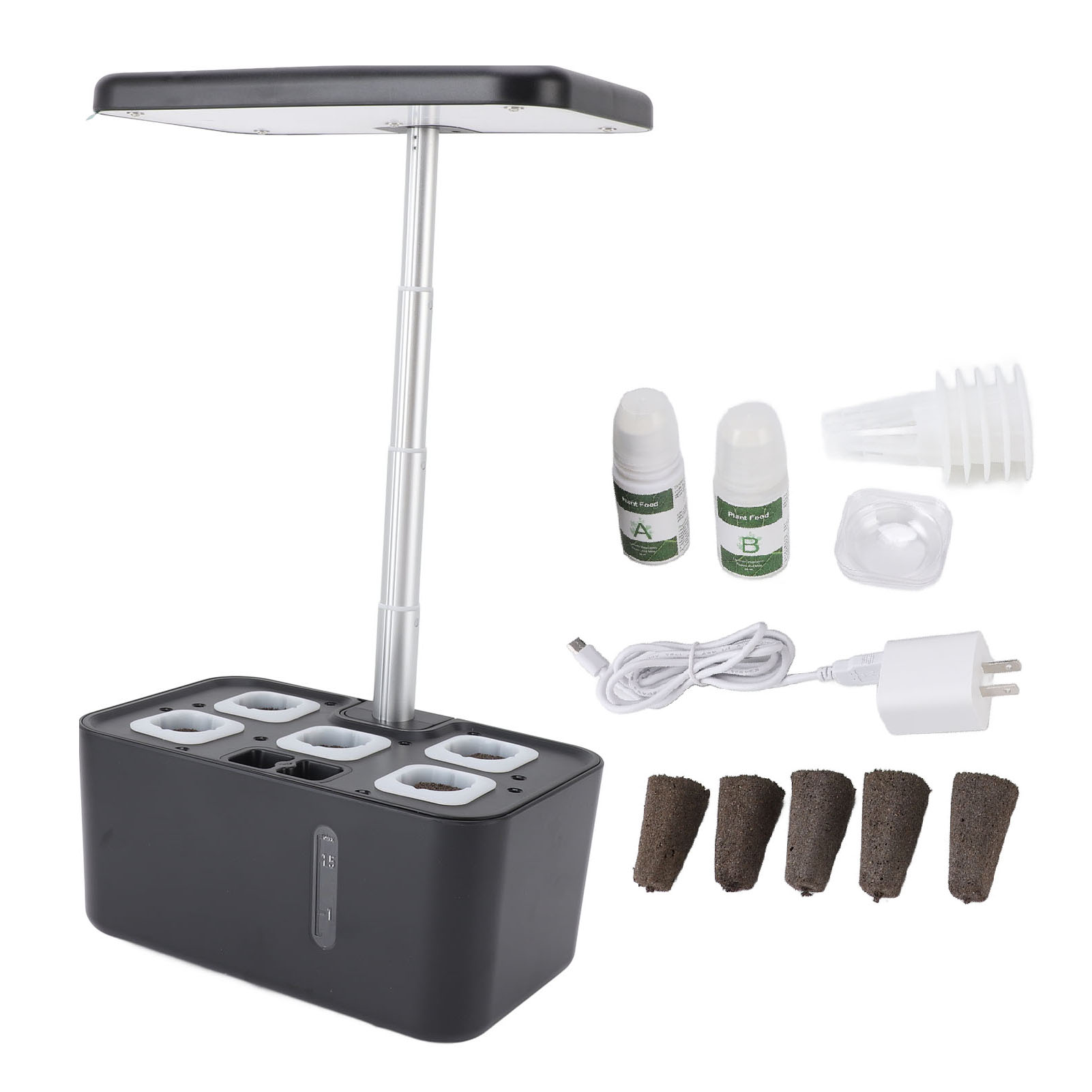 Kompaktes Hydroponik-system Mit Automatischer Wassersteuerung Und Led-beleuchtung, Led-hydroponik-pflanzkasten-set Für Den Innenbereich