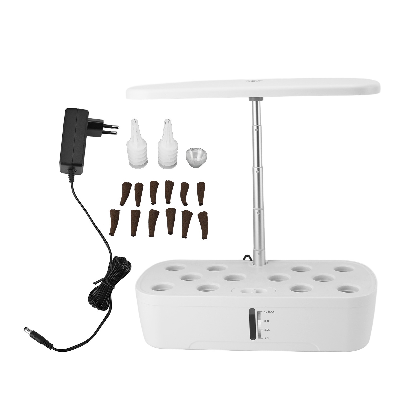 Hydroponisches Indoor-anbausystem Für Gärten, 12 Module Mit Automatischer Wassersteuerung Und Led-beleuchtung. Ideal Für Den Hydroponischen Anbau Zu Hause.