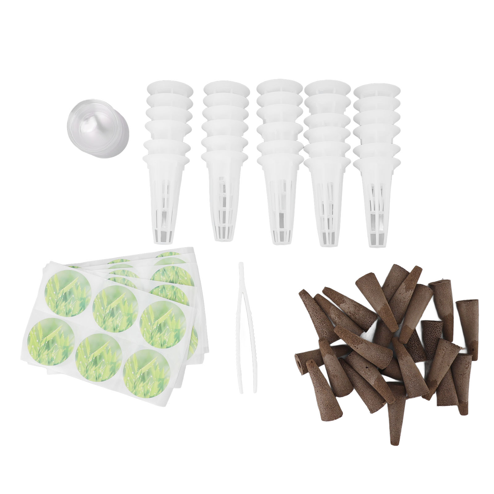 Hydroponik-kapselset Aus Kunststoff, Erdlose Anzuchtkörbe, -kuppeln, Hydroponik-zubehör Für Indoor-hydroponiksysteme