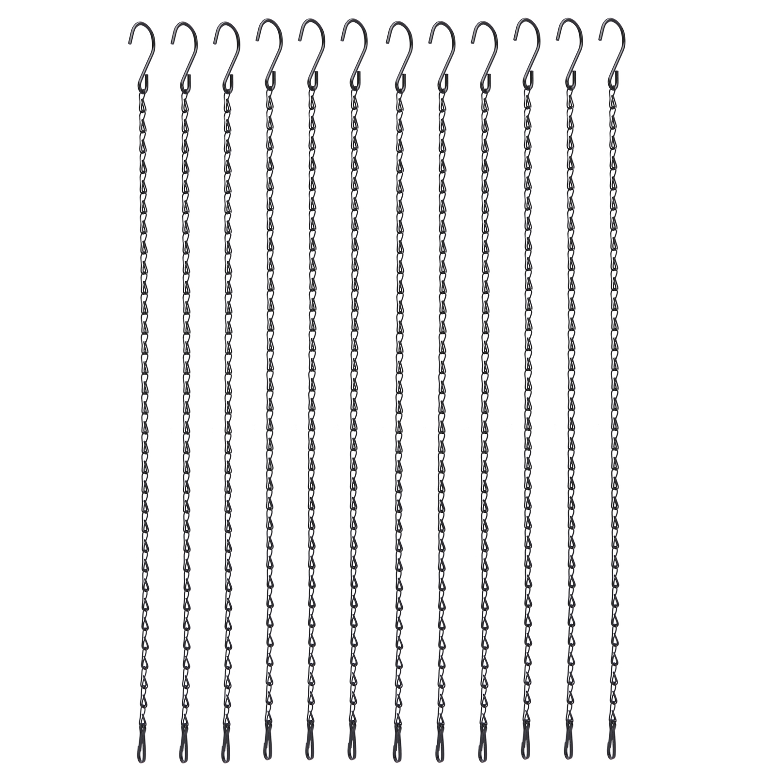 Set Mit 12 Pflanzenhängerketten Mit Doppelhaken, 58,5 Cm (23 Zoll), Tragkraft Bis Zu 3000 G (6,6 Pfund), Zum Aufhängen Von Gartenblumen.
