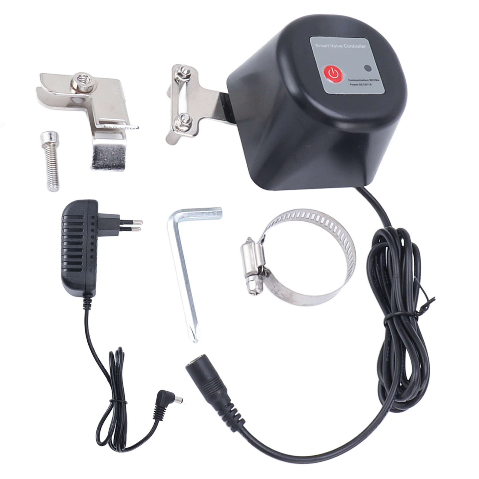 Intelligenter Wlan-ventilregler, Automatische Und Manuelle Ein-/ausschaltung, Kugelventil-manipulator, 12 V 1 A Gleichstromnetzteil, 100–240 V Eu-stecker