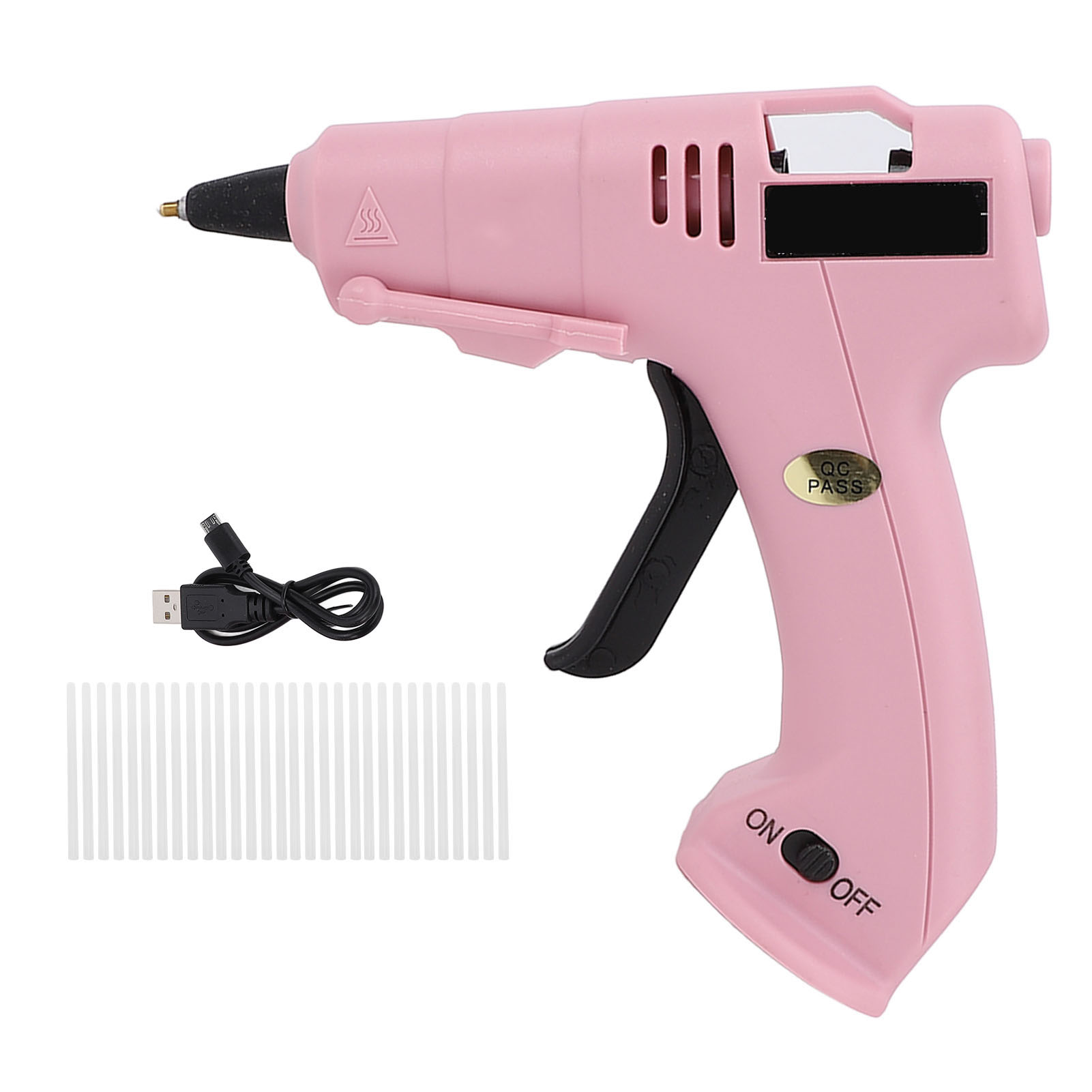 Kabellose Heißklebepistole Mit Klebesticks, Schnelles Aufheizen, Usb-wiederaufladbar, Ideal Für Kreative Hobbys Von Kindern.