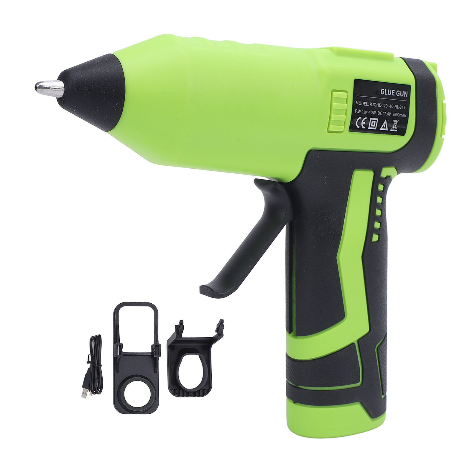 Kabellose Heißklebepistole, Schnelles Aufheizen, Usb-ladefunktion, Multifunktional, Für Bastelarbeiten Und Möbelreparaturen, 7,4 V Gleichstrom