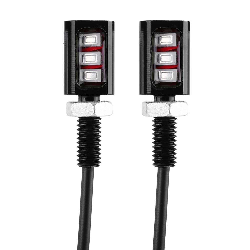 Set Mit 2 Universellen Blauen 12v-led-leuchten Für Auto- Oder Motorradkennzeichen, Zum Einschrauben.