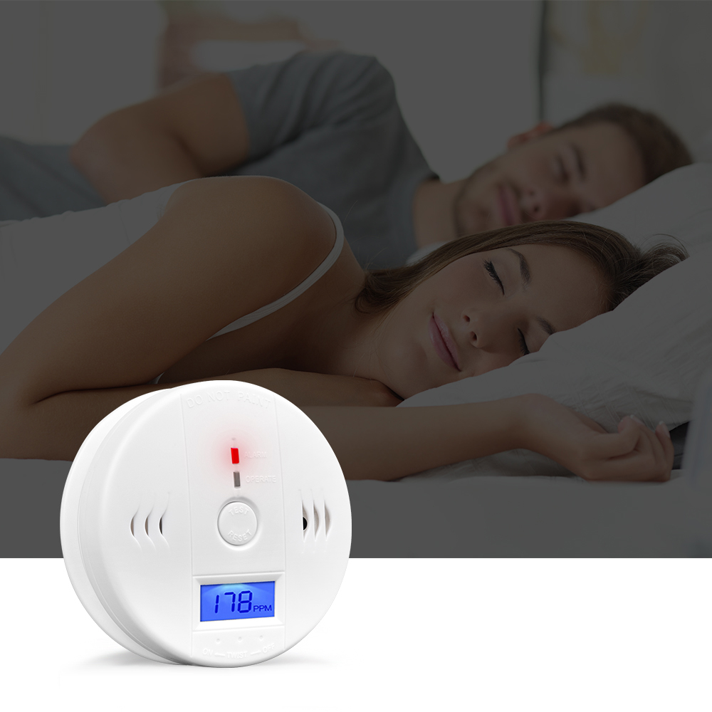 Kohlenmonoxidmelder Mit Alarm, Co-sensor, Lcd-display, Speicherfunktion, Batteriebetrieben, Ideal Für Zuhause, Schlafzimmer, Wohnzimmer, Fabrik Oder Hotel.