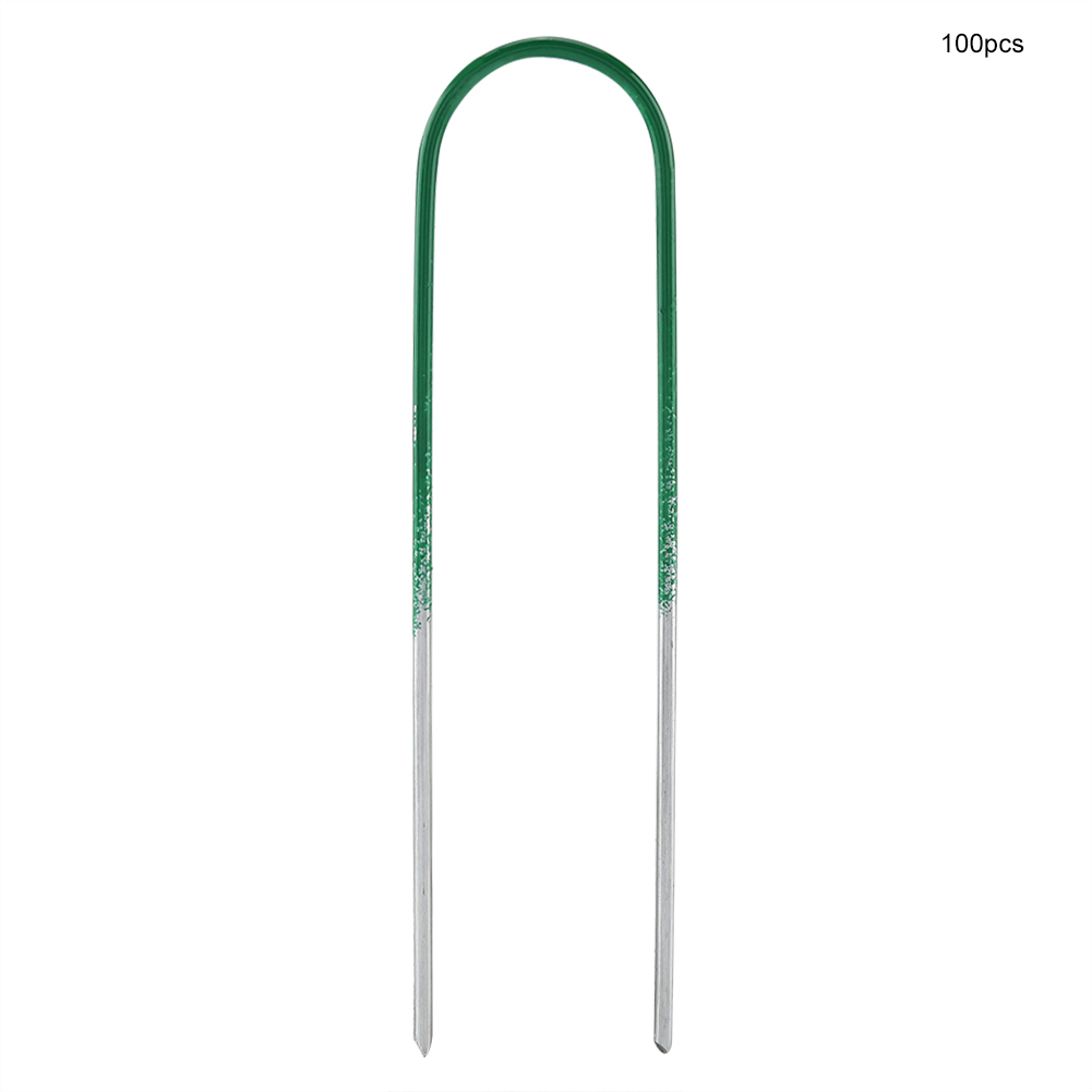 100 U-förmige Stahlpfähle Für Kunstrasen, Ideal Für Gartenzäune.