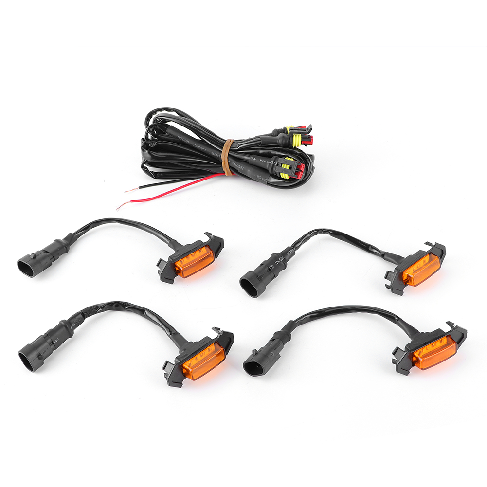 Set Mit 4 Hochleistungsfähigen 12v-led-leuchten Für Den Kühlergrill, Kompatibel Mit Toyota Tacoma 2016-2020, Gelbe Linse.