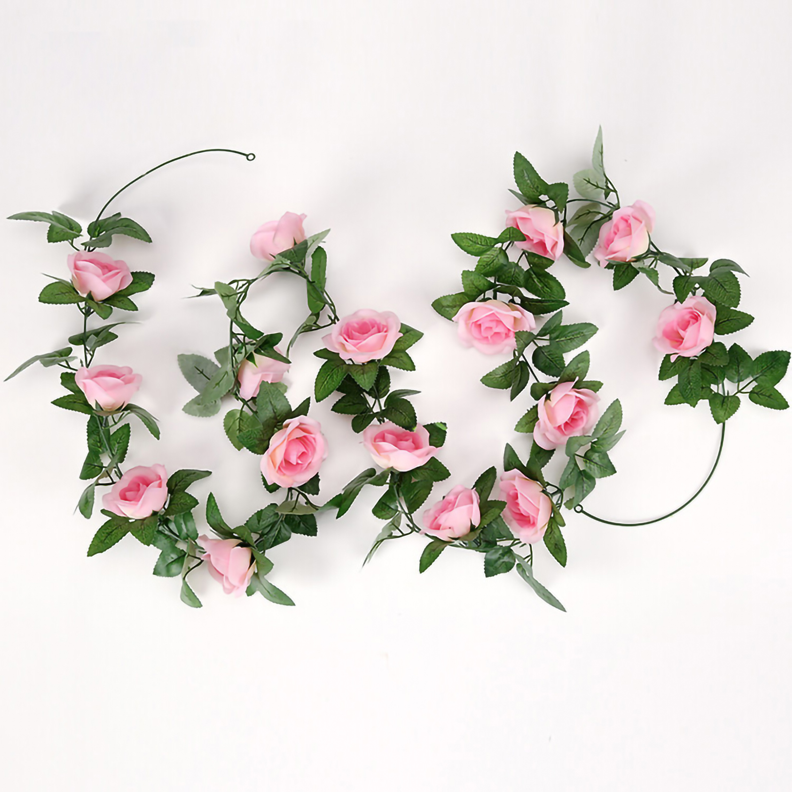 Künstliche Rosenranke 2,40 M (7,87 Fuß), Dunkelrosa, Ideal Für Hochzeiten Und Partys.
