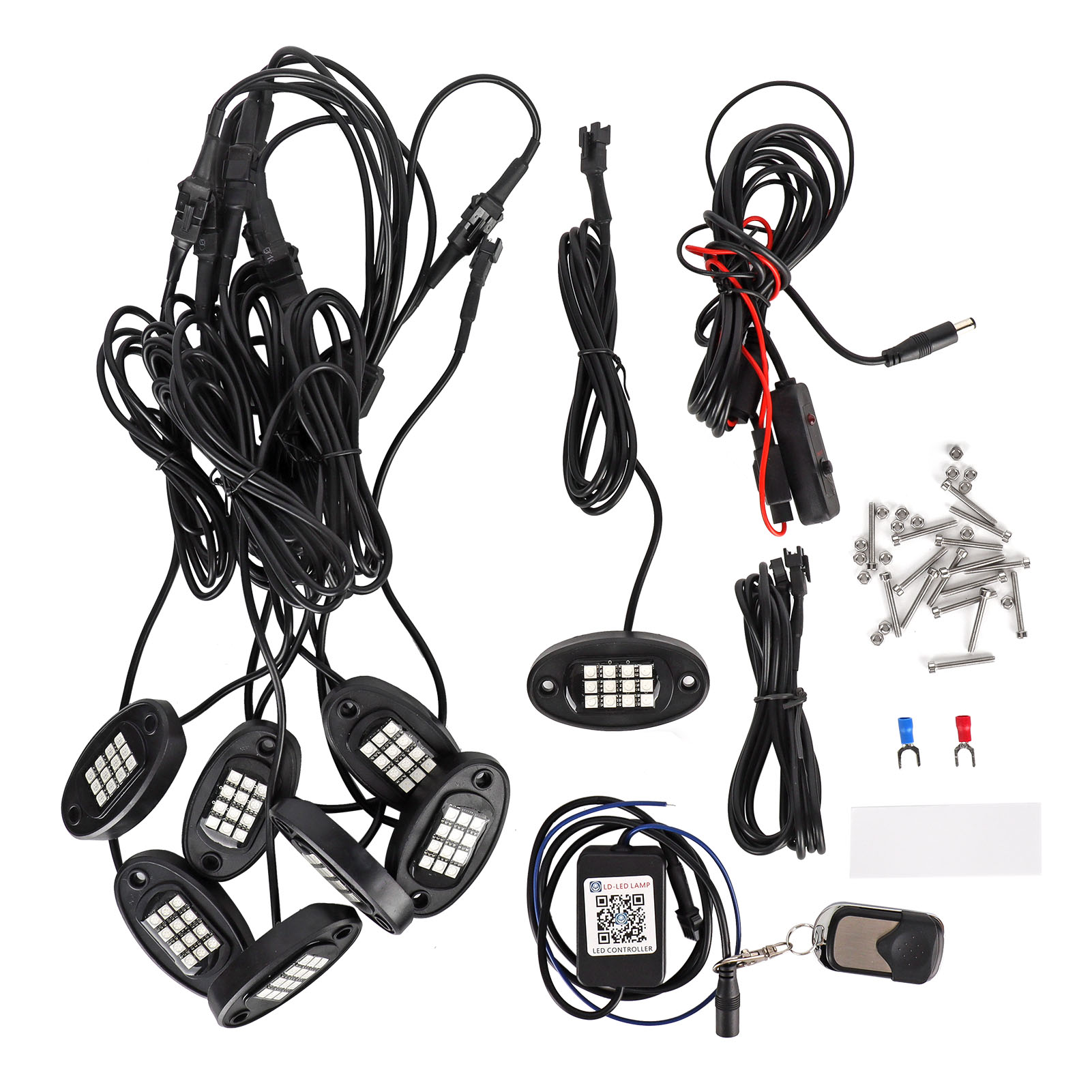 Led-unterbodenbeleuchtungssets, 8 Module, Für Trucks, Utvs Und Atvs, Mit Dimmer.