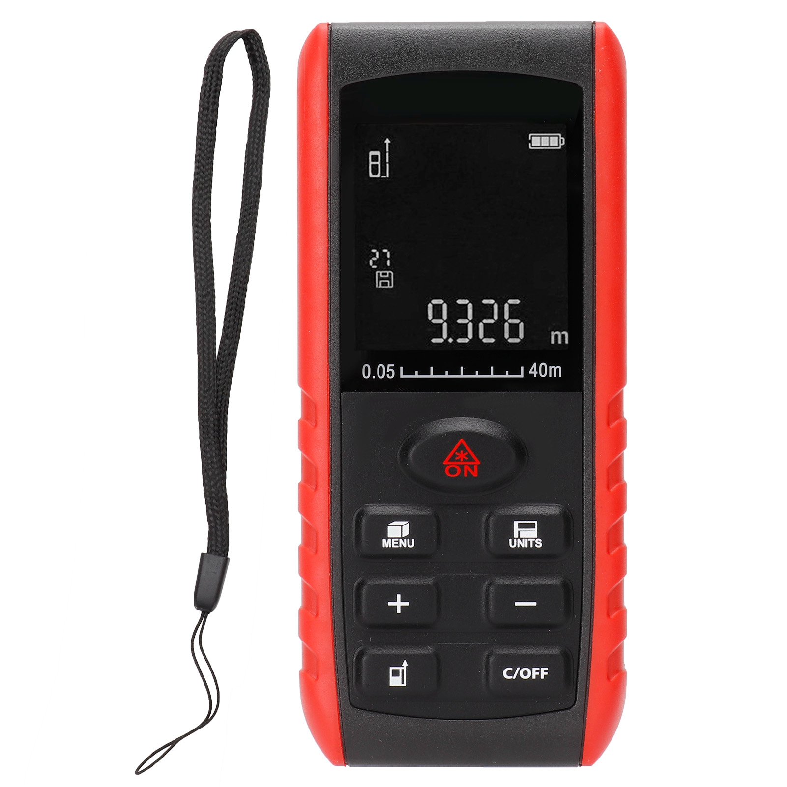 Kxl-e40 Laser-entfernungsmesser Mit Display, Tragbares Distanzmessgerät, Messbereich Von 0,05 Bis 40 M.
