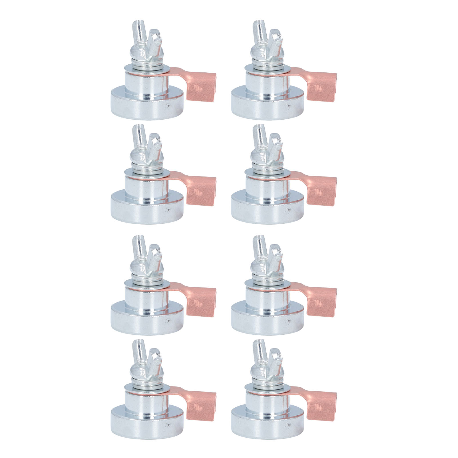 Set Mit 8 Magnetischen Schweißerdungsklemmen, Tragbarer Metallschweißständer, Für Schweißzubehör, Länge 3,2 Cm / 1,3 Zoll