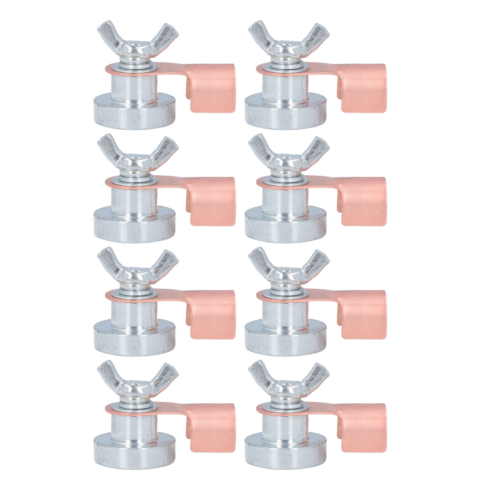 Set Mit 8 Magnetischen Erdungsklemmen Für Schweißarbeiten, Tragbarer Metallschweißständer, Erdungsklemmen Für Schweißzubehör, Größe S 3 Cm / 1,2 Zoll